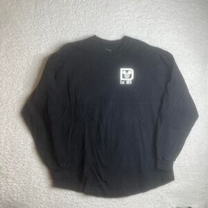 Walt Disney world black white USA made spirit jersey pullover Mickey M